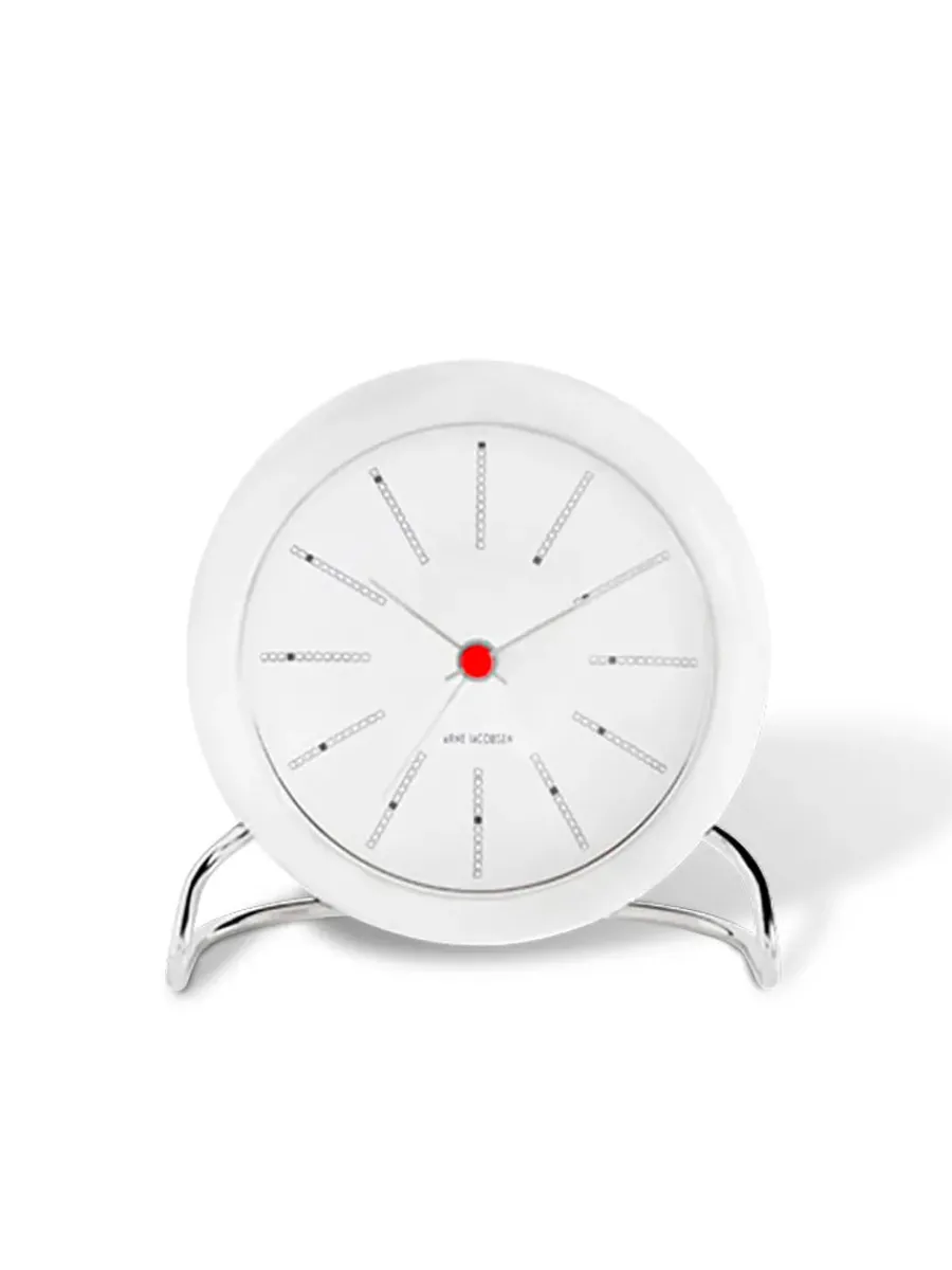 Bankers Bordur, hvid af Arne Jacobsen<Arne Jacobsen Clocks Discount
