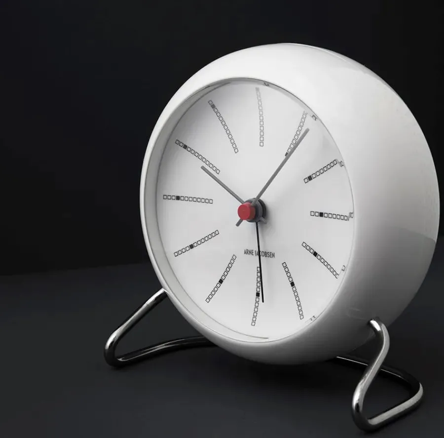 Bankers Bordur, hvid af Arne Jacobsen<Arne Jacobsen Clocks Discount