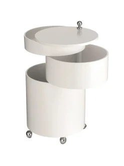 Barboy Sidebord, hvid af Verner Panton<Verpan