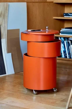 Barboy Sidebord, hvid af Verner Panton<Verpan