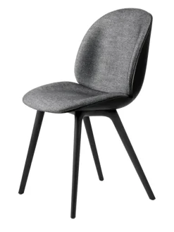 Beetle Chair, forsidepolstret, sort skal fra<GUBI Clearance
