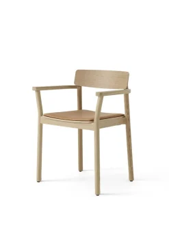 Betty TK11 Spisebordsstol, røget eg/sort læder fra<&Tradition