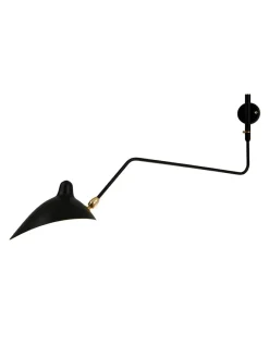 Big Wall Lamp w/1 Curved Arm af Serge Mouille<Editions Serge Mouille New