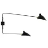 Big Wall Lamp w/2 Rotating Straight Arms af Serge Mouille<Editions Serge Mouille Outlet