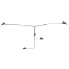 Big Wall Lamp w/4 Rotating Straight Arms af Serge Mouille<Editions Serge Mouille Sale
