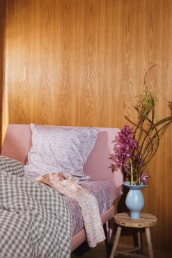 Bæk & Bølge Sengetøj, grøn/soft pink fra<Juna Online