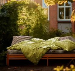 Bæk & Bølge Sengetøj, grøn/soft pink fra<Juna Online