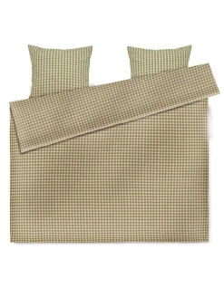 Bæk & Bølge Sengetøj, grøn/soft pink fra<Juna Online