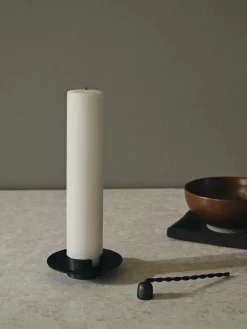Block Candle Holder, sort messing fra<Ferm Living New