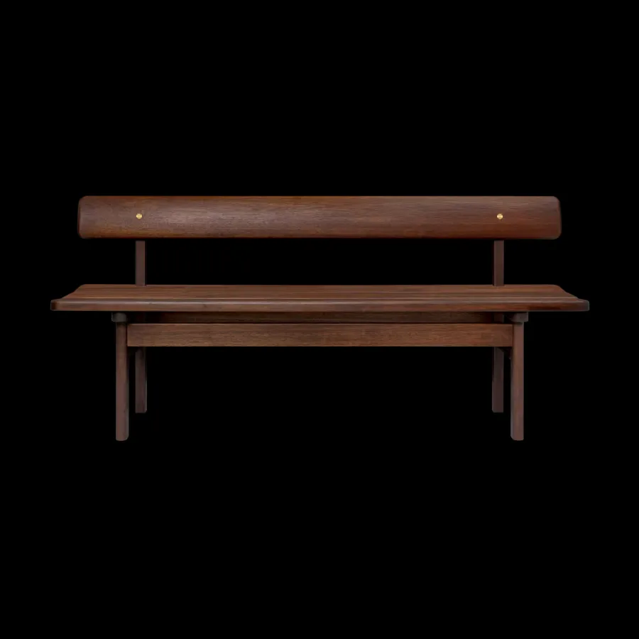 BM0699 Asserbo bænk m. ryglæn af Børge Mogensen<Carl Hansen & Søn New