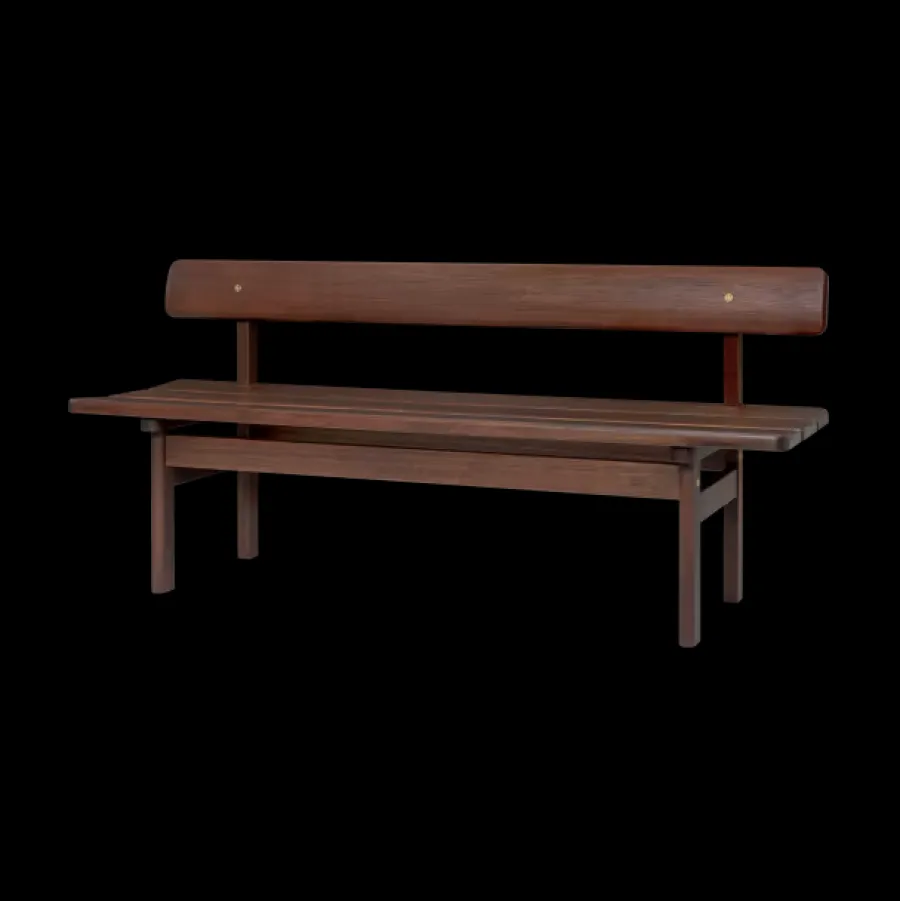 BM0699 Asserbo bænk m. ryglæn af Børge Mogensen<Carl Hansen & Søn New