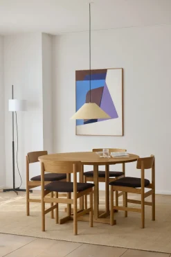 BM80 Shaker spisebord, rundt af Børge Mogensen<Fredericia Furniture