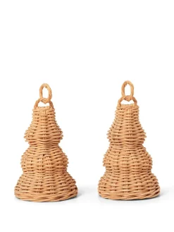 Braided Bell Baubles, sæt á 2 stk. fra<Ferm Living Online