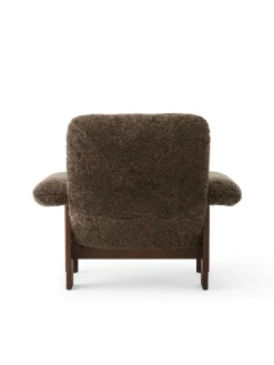 Brasilia Lounge Chair, Dark Stained Oak Sheepskin Root fra<Audo Copenhagen Outlet