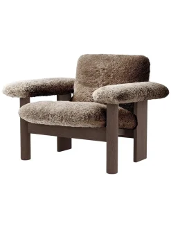 Brasilia Lounge Chair, low back, sheepskin fra<Audo Copenhagen Clearance