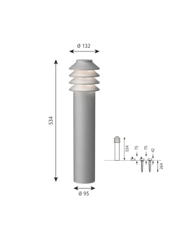 Bysted Garden Aluminium, Høj fra<Louis Poulsen