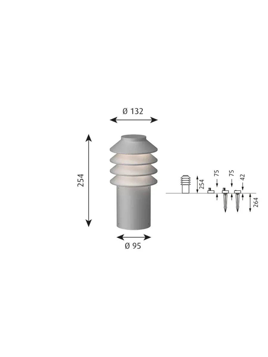 Bysted Garden Corten, Lav fra<Louis Poulsen Best