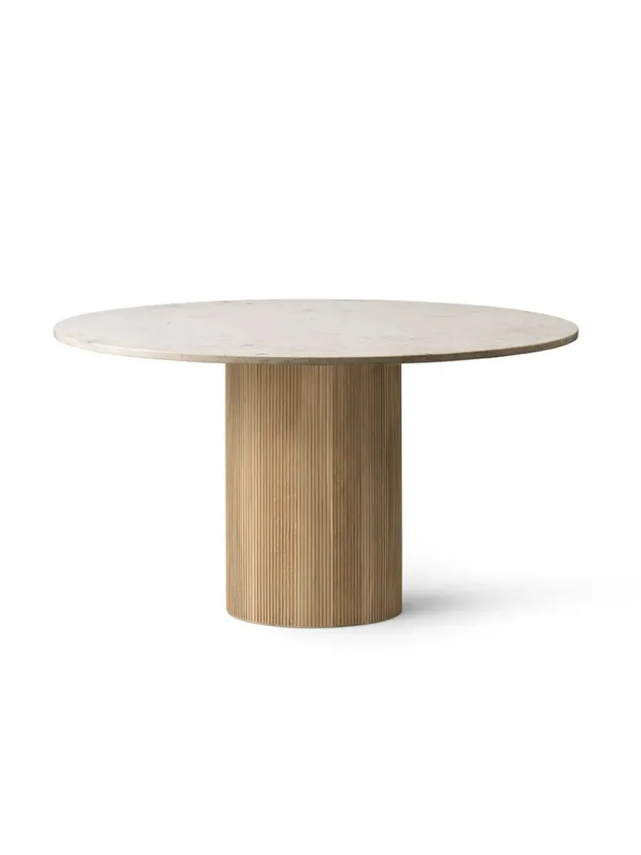 Cabin bord Ø130, beige marmor fra<Vipp Online