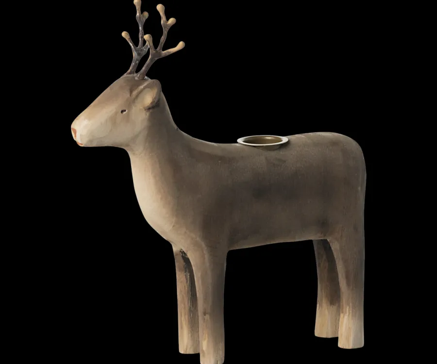 Candle holder, Rensdyr - stor fra<Maileg Outlet