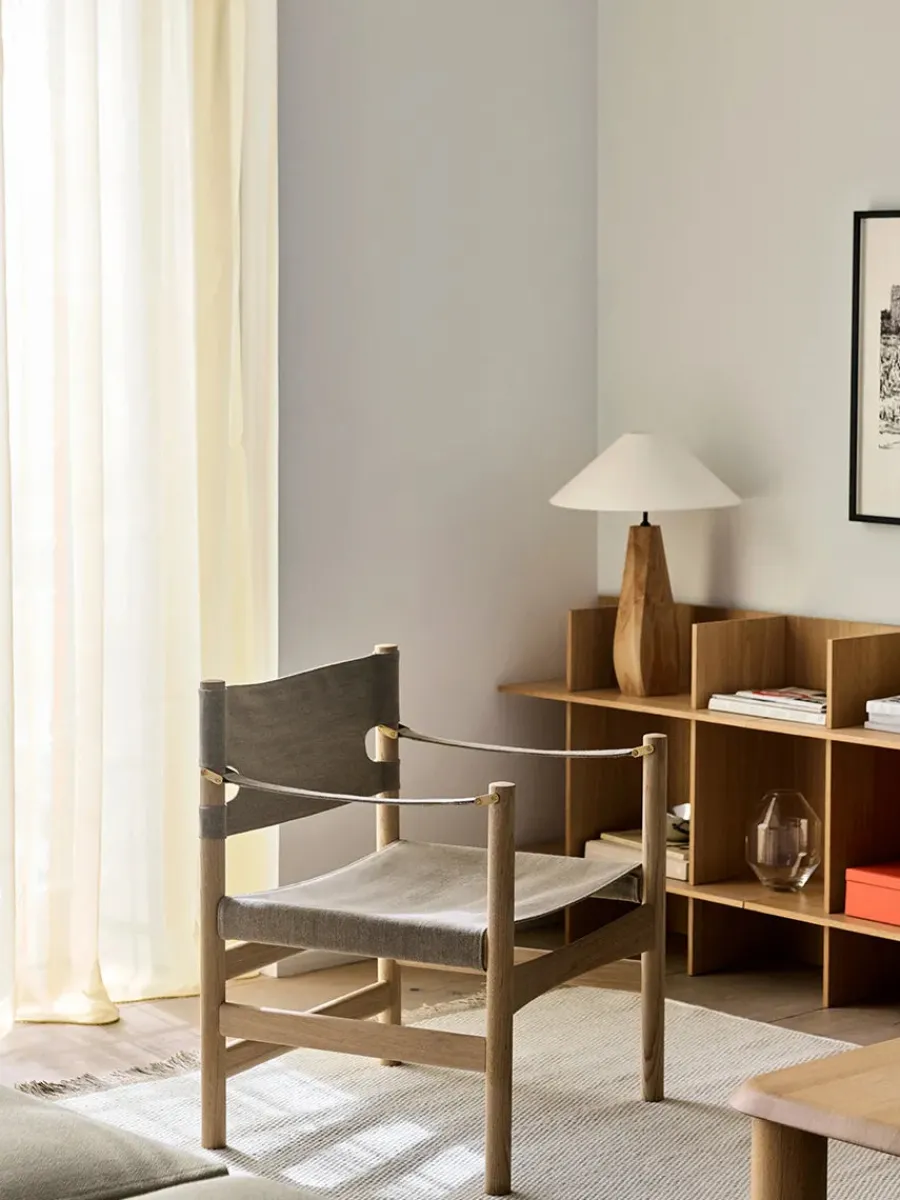 Canvas 21 stol, sortlakeret eg af Børge Mogensen<Fredericia Furniture Sale