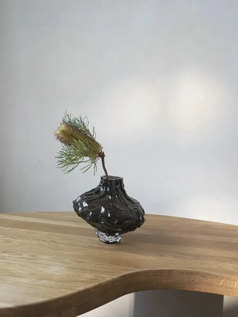 Canyon Vase Large, smoke fra<Hein Studio Hot