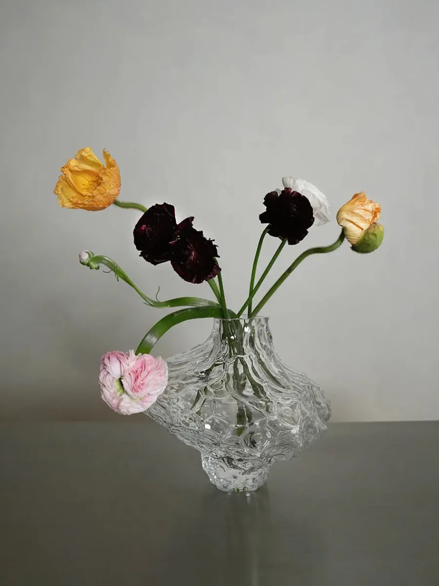 Canyon Vase Large, smoke fra<Hein Studio Hot