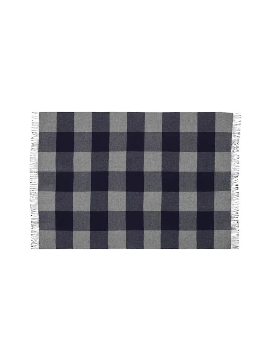 Caracas Plaid, marina fra<Silkeborg Uldspinderi Online