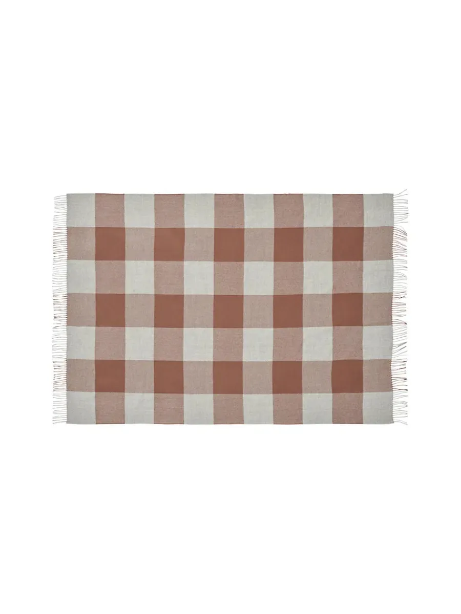 Caracas Plaid, marina fra<Silkeborg Uldspinderi Online