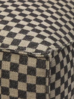 Catena Pouf L501 Check, sand/black fra<Ferm Living Discount