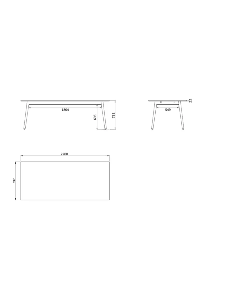 C35C Spisebord fra<FDB Møbler Discount