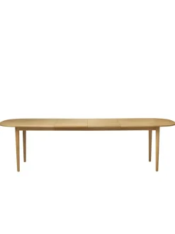 C63E Bjørk Spisebord inkl. 2 Tillægsplader, olieret eg fra<FDB Møbler Outlet