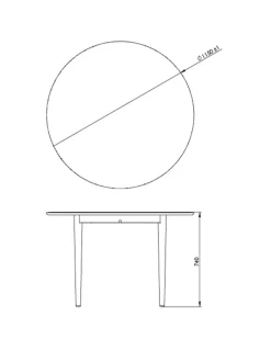 C62E Spisebord fra<FDB Møbler Online