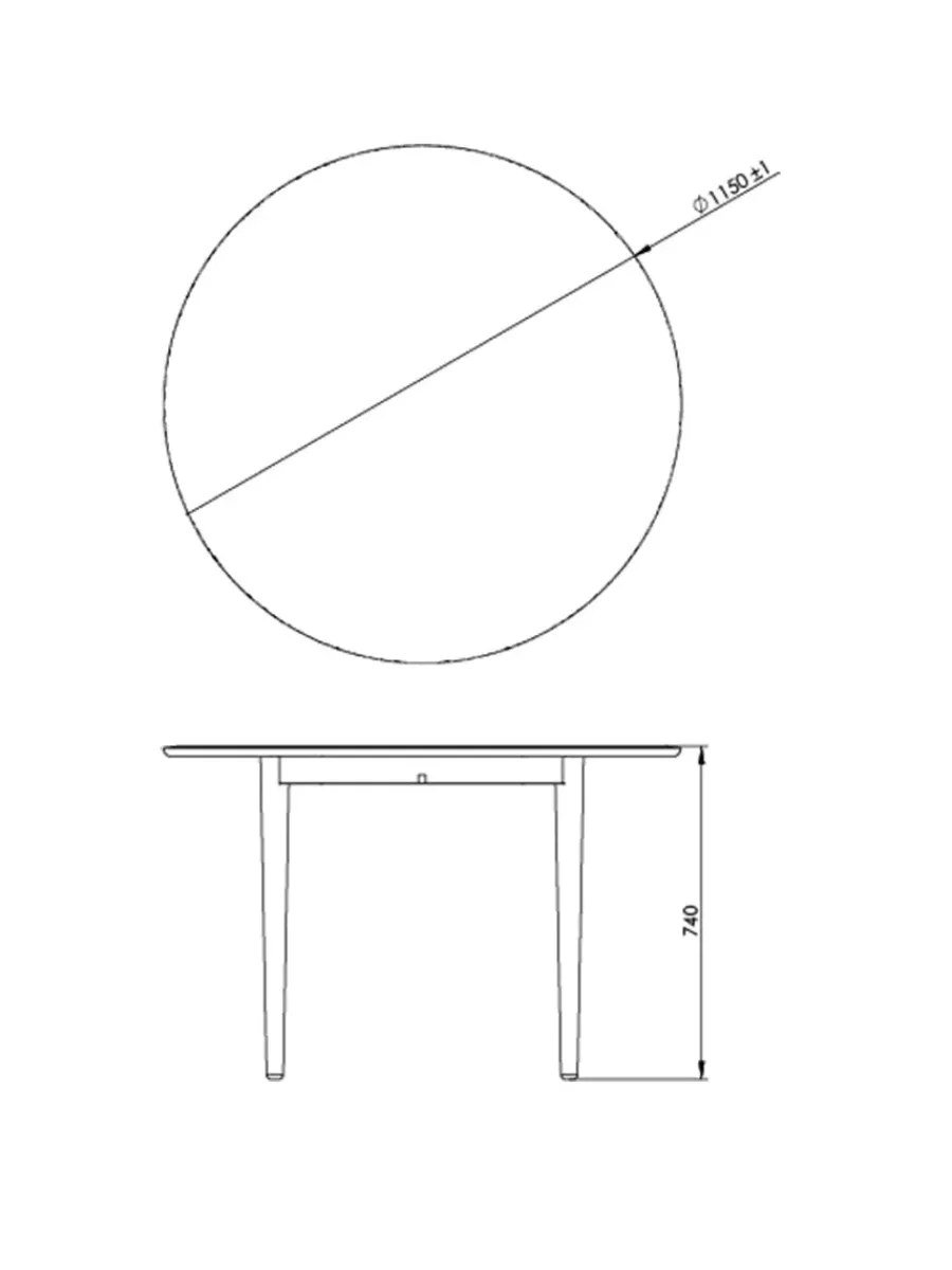C62E Spisebord fra<FDB Møbler Online
