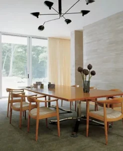 Ceiling Lamp w/6 Rotating Arms af Serge Mouille<Editions Serge Mouille Hot