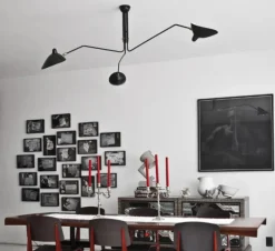 Ceiling Lamp w/3 Rotating Arms af Serge Mouille<Editions Serge Mouille Best