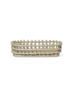 Ceramic Basket, oval fra<Ferm Living