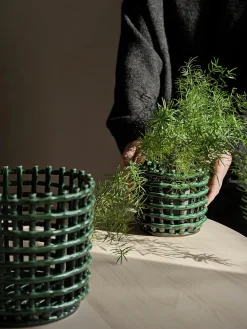 Ceramic Basket, oval fra<Ferm Living