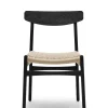 CH23 Spisestol, sort eg af Hans J. Wegner<Carl Hansen & Søn Discount