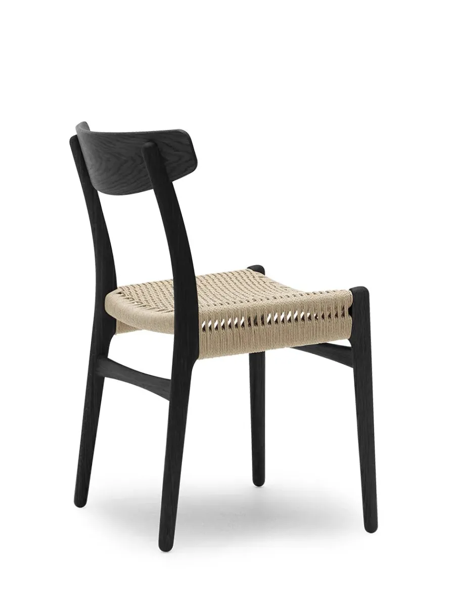CH23 Spisestol, sort eg af Hans J. Wegner<Carl Hansen & Søn Discount
