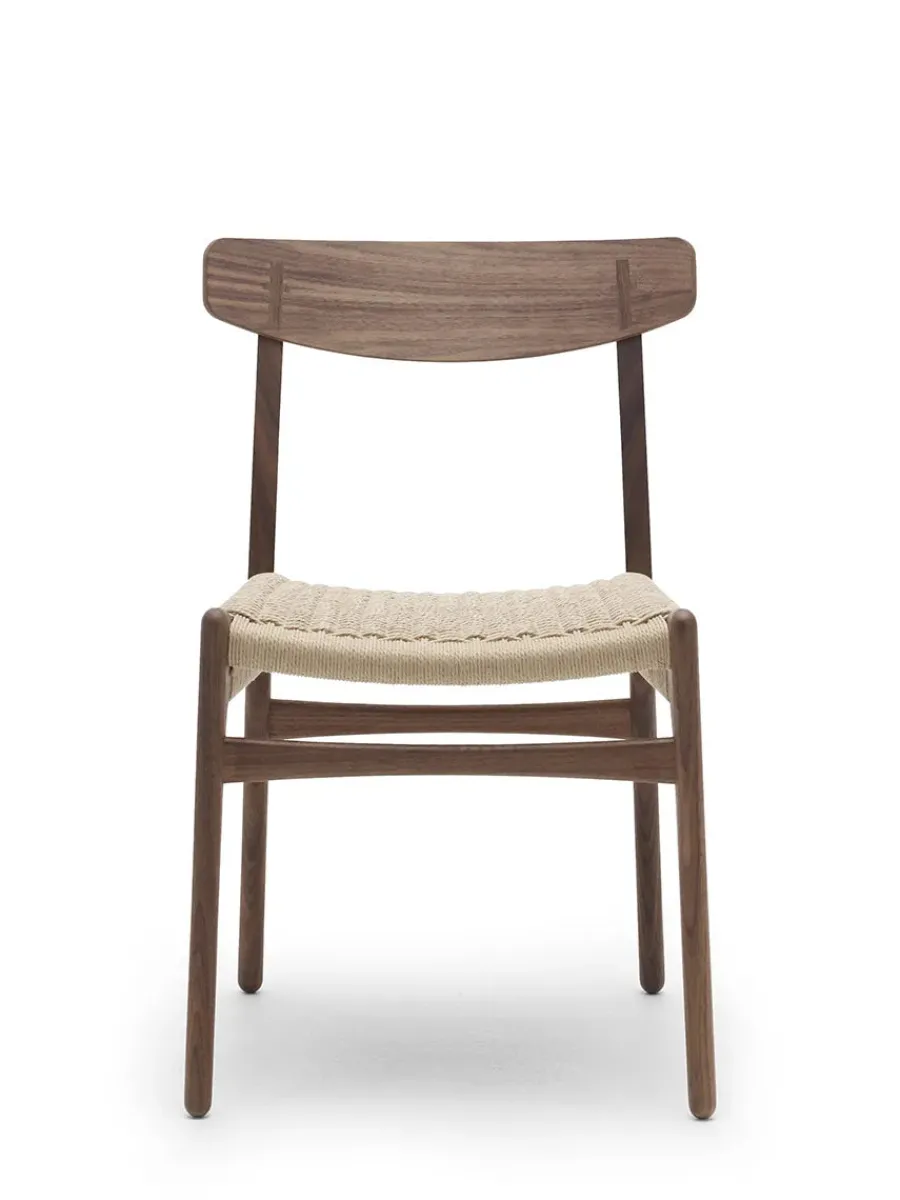 CH23 Spisestol, sort eg med sort flet af Hans J. Wegner<Carl Hansen & Søn