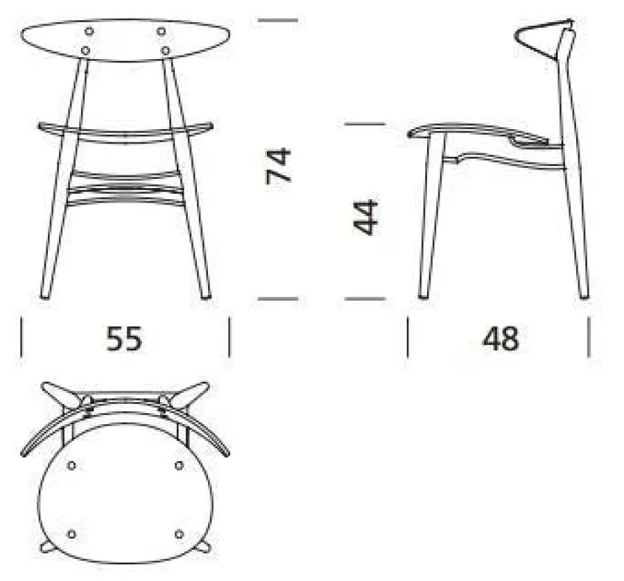 CH33 Stolen af Hans J. Wegner<Carl Hansen & Søn New