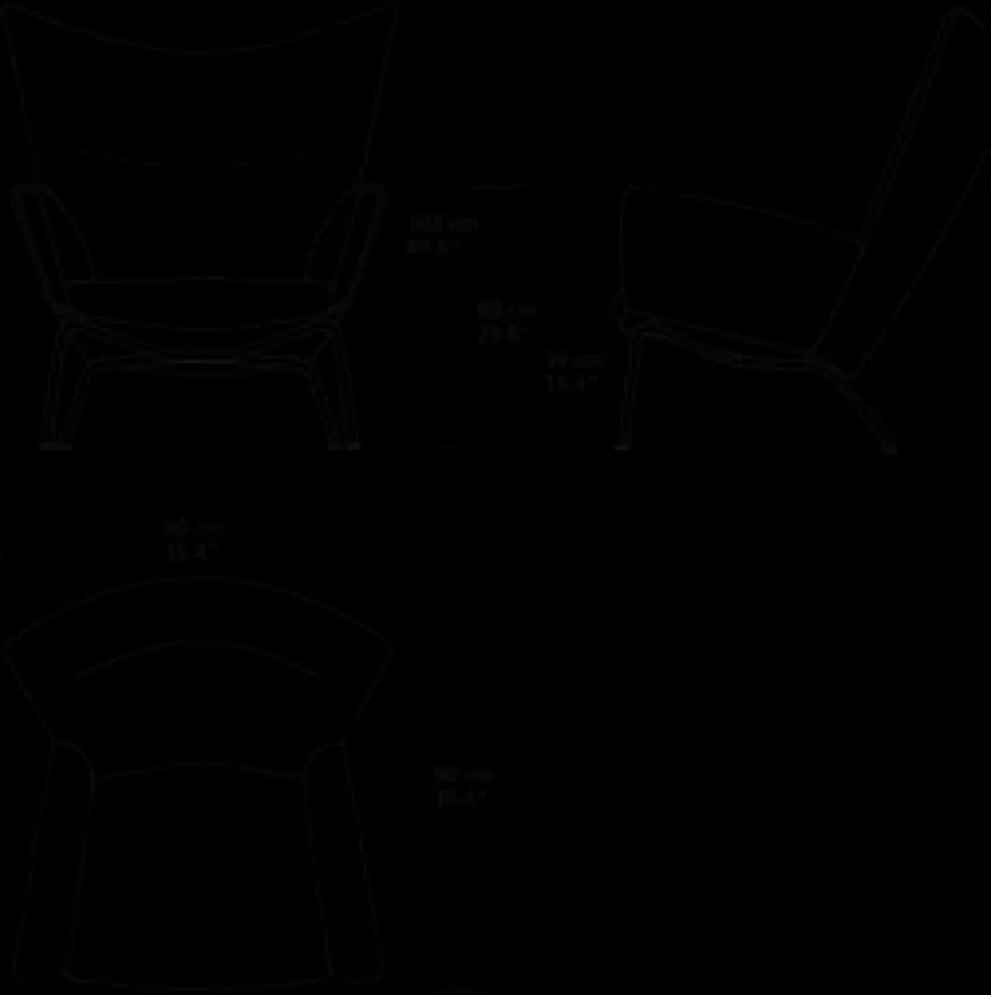 CH445 Wing Chair af Hans J. Wegner<Carl Hansen & Søn Discount
