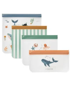 Clive Travelbag 4-pack, sea creature/sandy fra<Liewood Hot