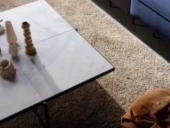 Coffee Table 90, hvid marmor fra HANDVÄRK<Handvärk Best