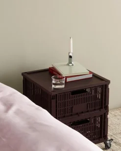 Colour Crate Large Square, Charcoal fra<HAY Hot