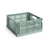 Colour Crate Medium Square, Sage green fra<HAY