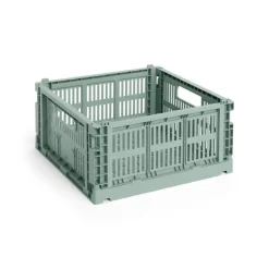 Colour Crate Medium Square, Sage green fra<HAY