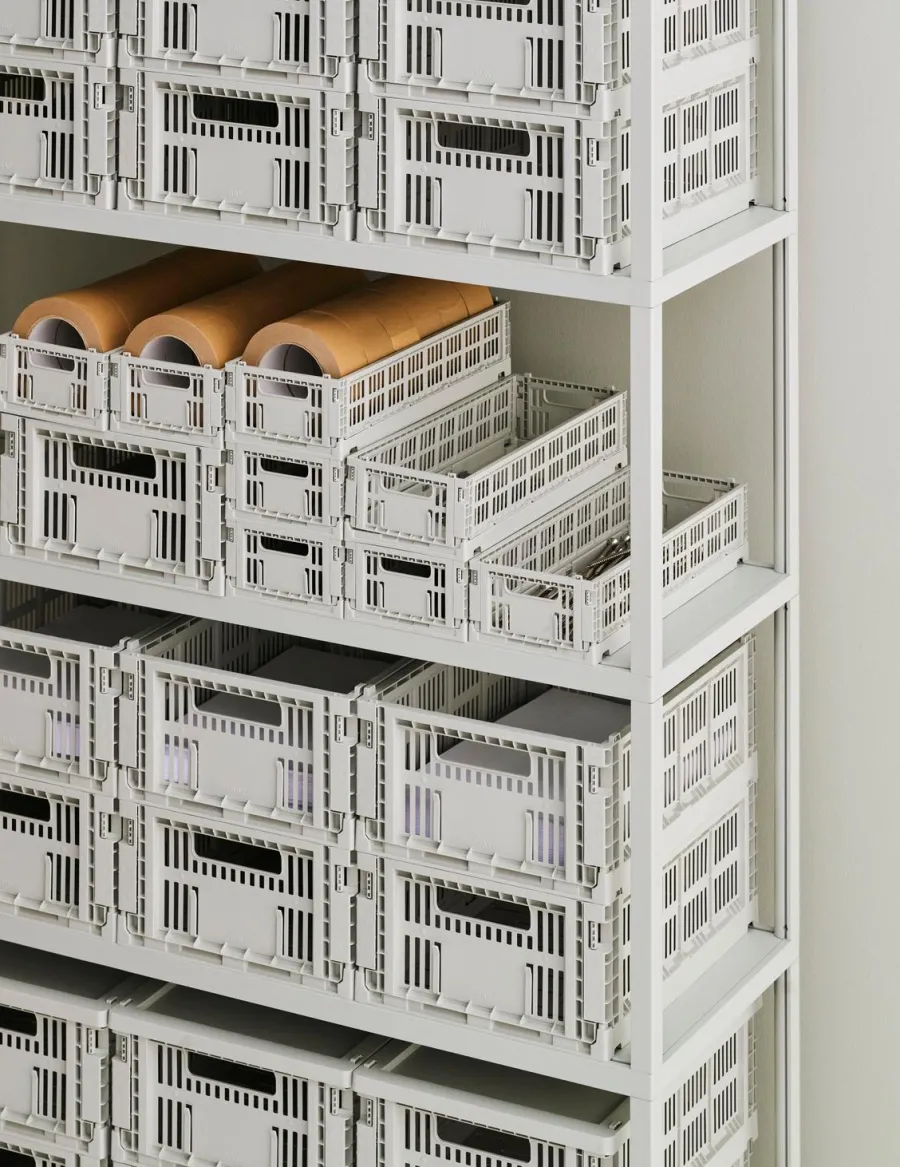 Colour Crate Mini Oblong, Grey fra<HAY Best