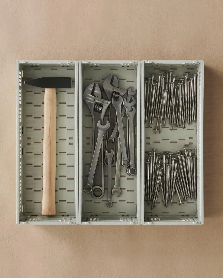 Colour Crate Mini Oblong, Sage green fra<HAY New