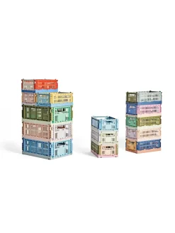 Colour crate S, off white fra<HAY